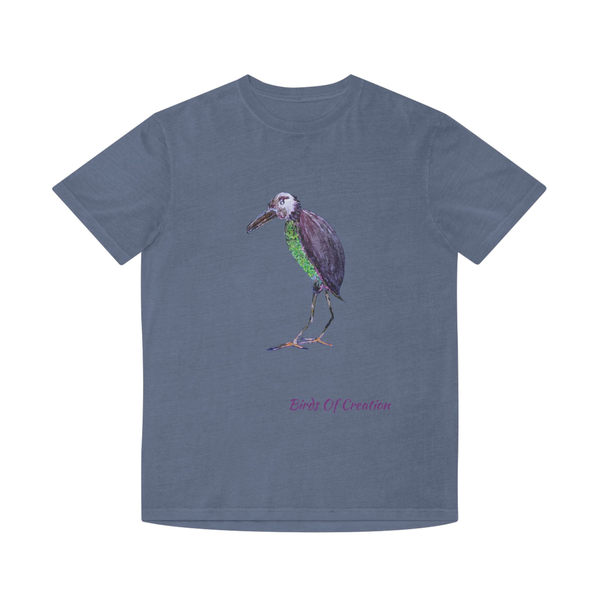 Unisex Faded Shirt - Birds Of Creation No.2