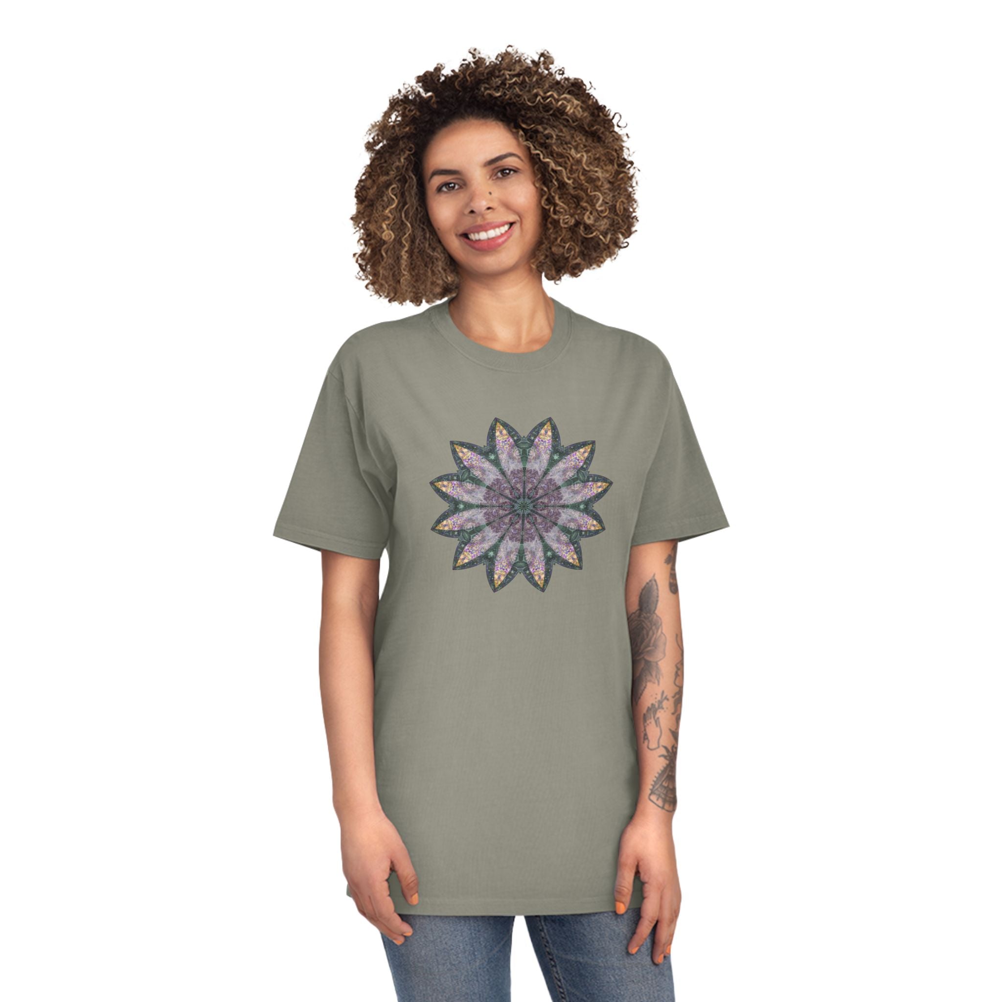 Unisex Faded Shirt - Love Light Mandalas No.21