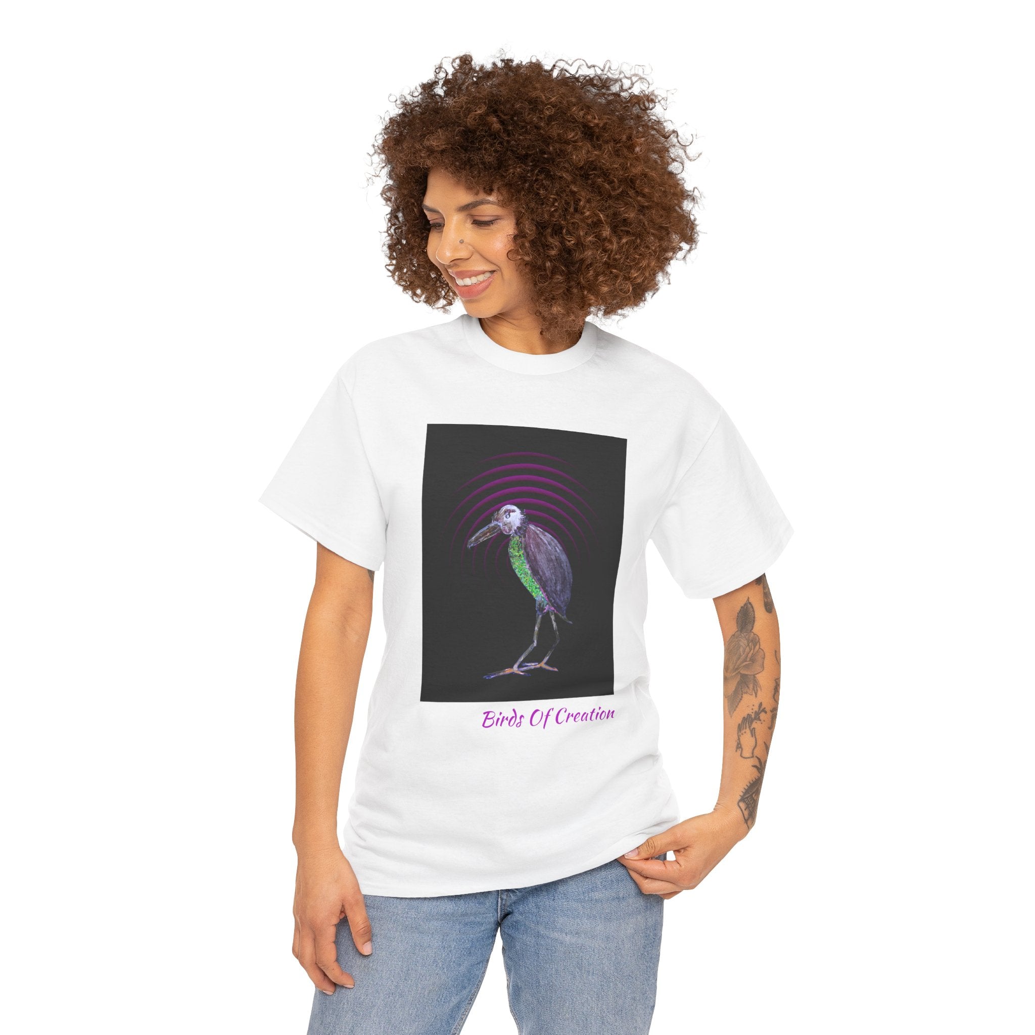 Unisex Heavy Cotton Tee - Birds Of Creation No.2b