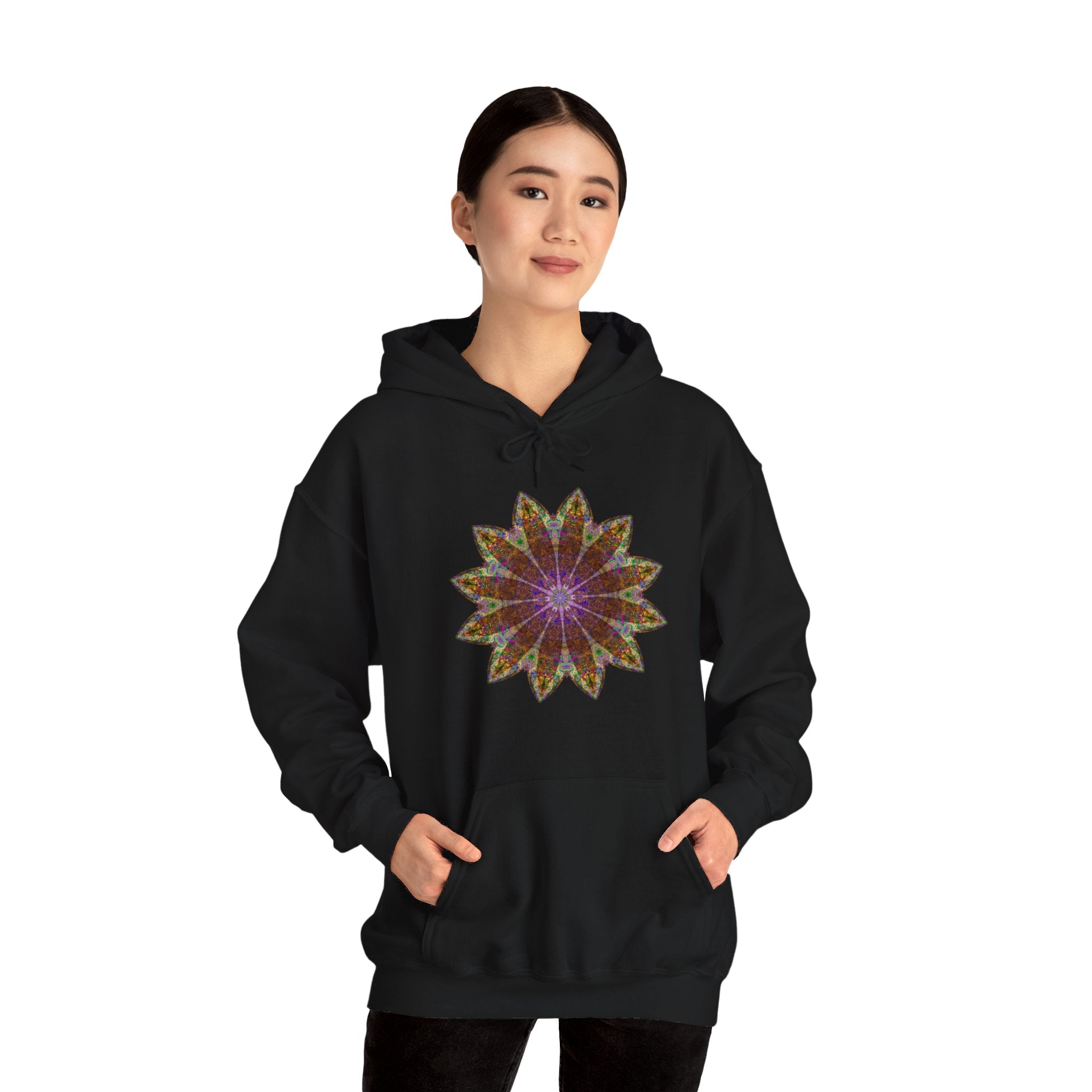 Unisex Heavy Blend™ Hooded Sweatshirt - Love Light Mandalas No.13