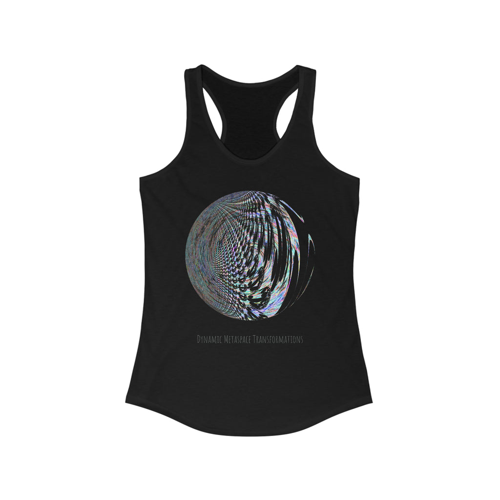 Women's Ideal Racerback Tank - Fractal Moon No.2