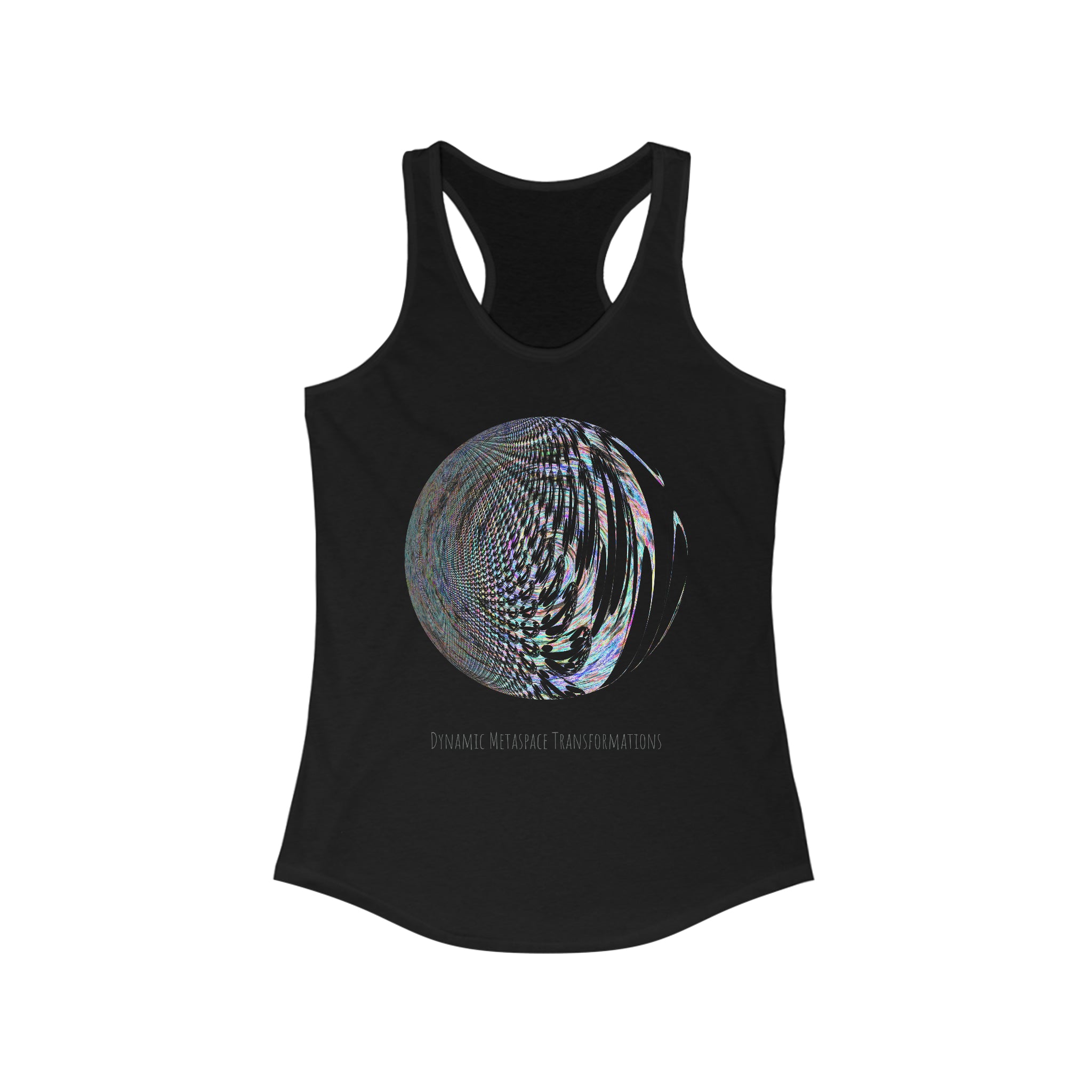 Women's Ideal Racerback Tank - Fractal Moon No.2