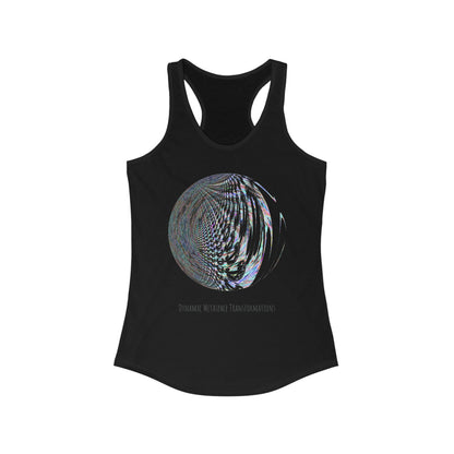 Women's Ideal Racerback Tank - Fractal Moon No.2
