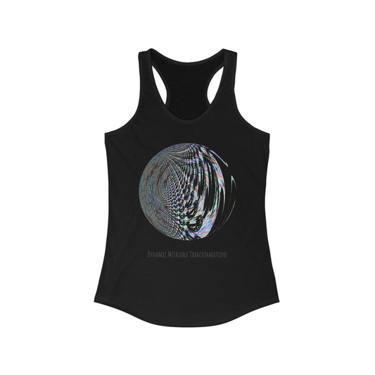 Women's Ideal Racerback Tank - Fractal Moon No.2