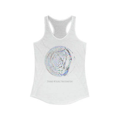 Women's Ideal Racerback Tank - Fractal Moon No.2