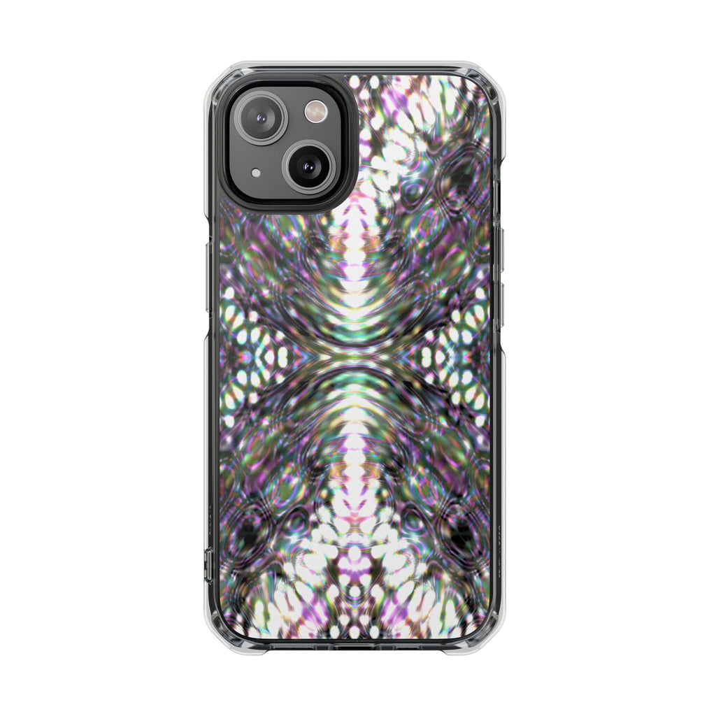 iPhone 14 Magnetic Clear Impact Case - DMT Scribe Tiles No.8