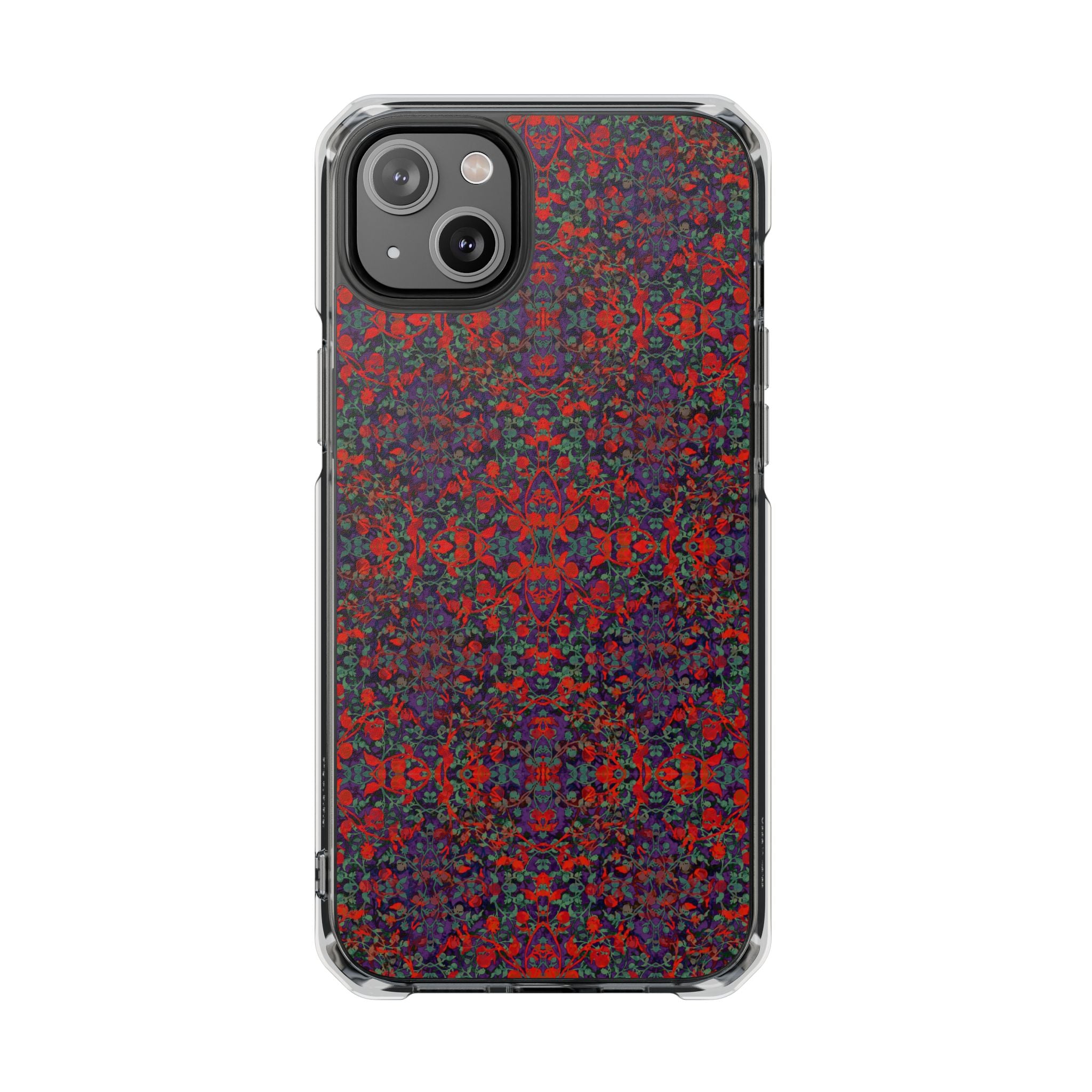 iPhone 14 Magnetic Clear Impact Case - Hidden Weave Series No.25