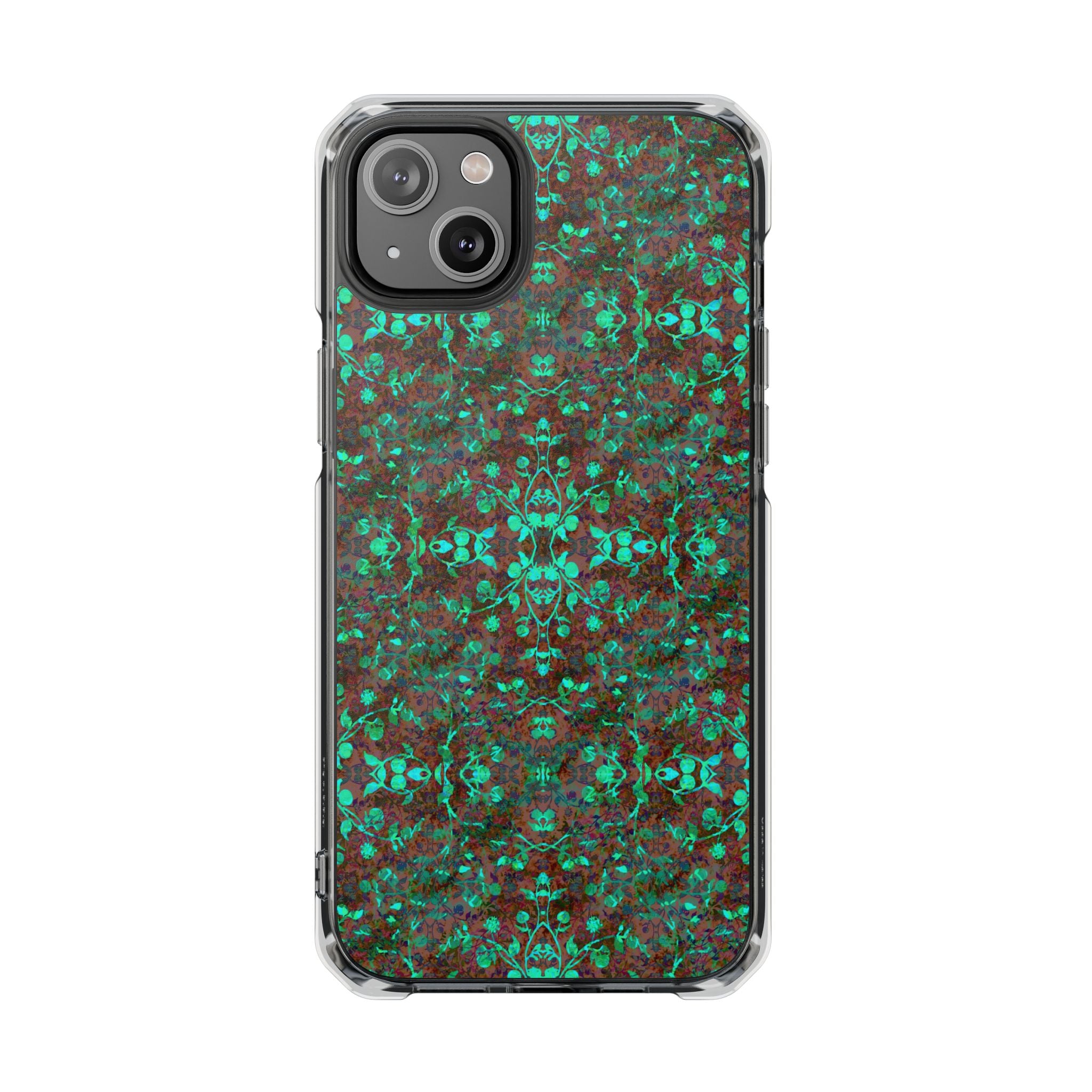 iPhone 14 Magnetic Clear Impact Case - Hidden Weave Series No.29