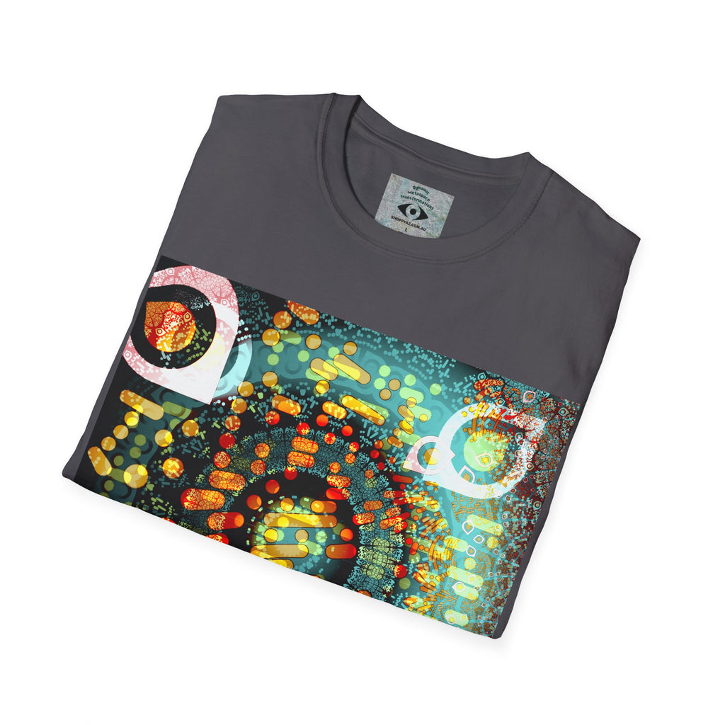 Unisex Softstyle T-Shirt - Psychedelic QR No.1