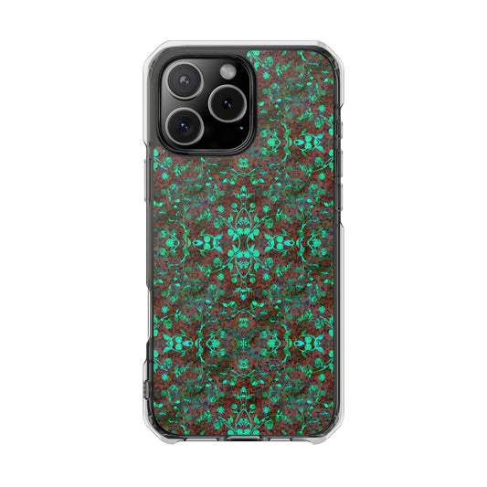 iPhone 16 Magnetic Clear Impact Case - Hidden Weave Series No.29