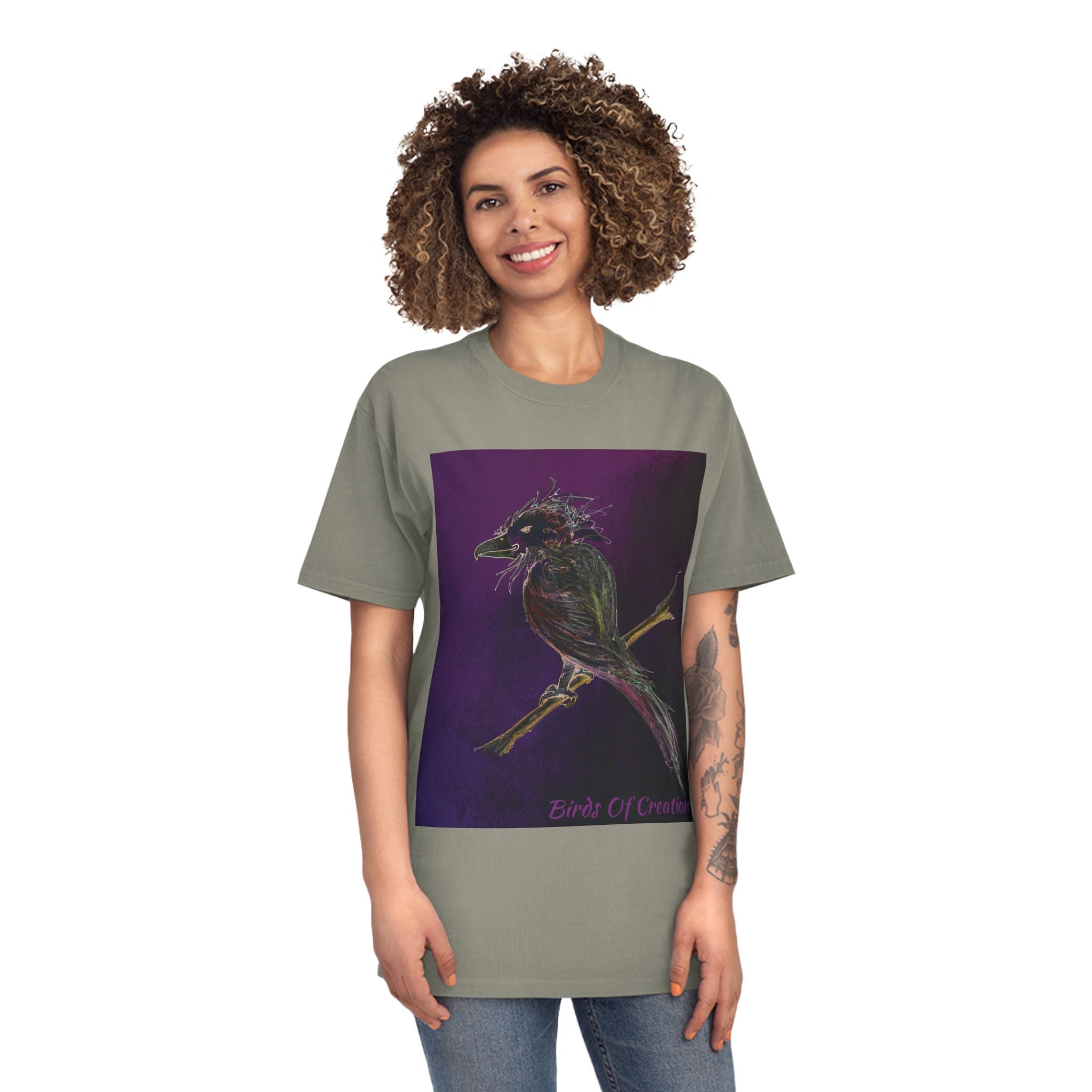 Unisex Faded Shirt - Birds Of Creation No.1