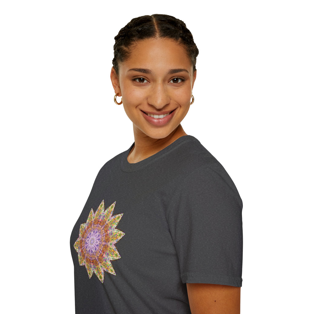 Unisex Softstyle T-Shirt - Love Light Mandalas No.14