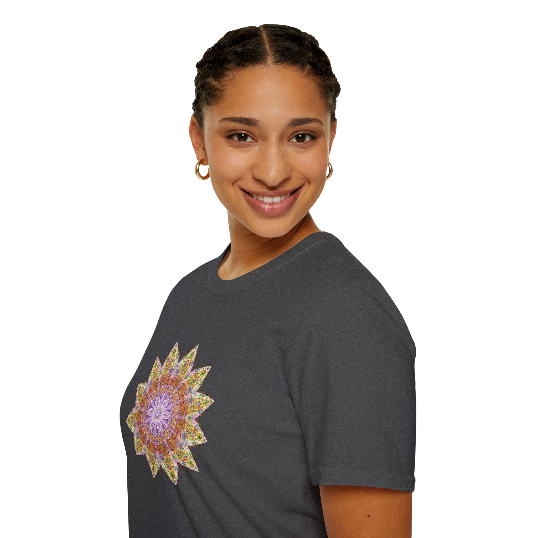 Unisex Softstyle T-Shirt - Love Light Mandalas No.14