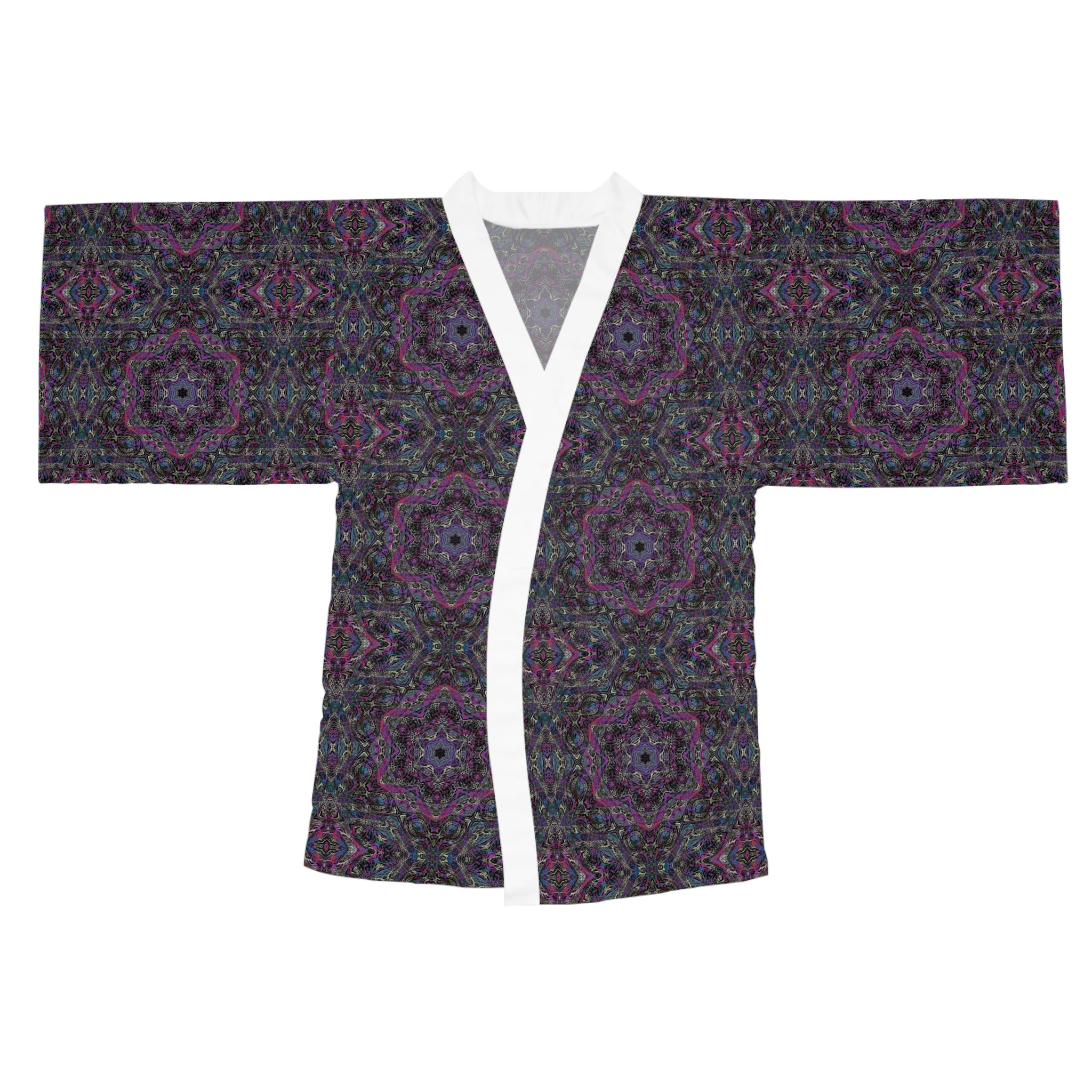 Long Sleeve Kimono Robe - P5 Kaleidoscopic No.33