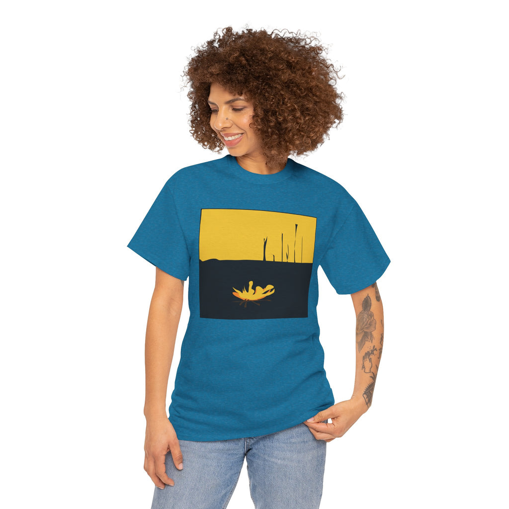 Unisex Heavy Cotton Tee - The Traveller Series (Fire)