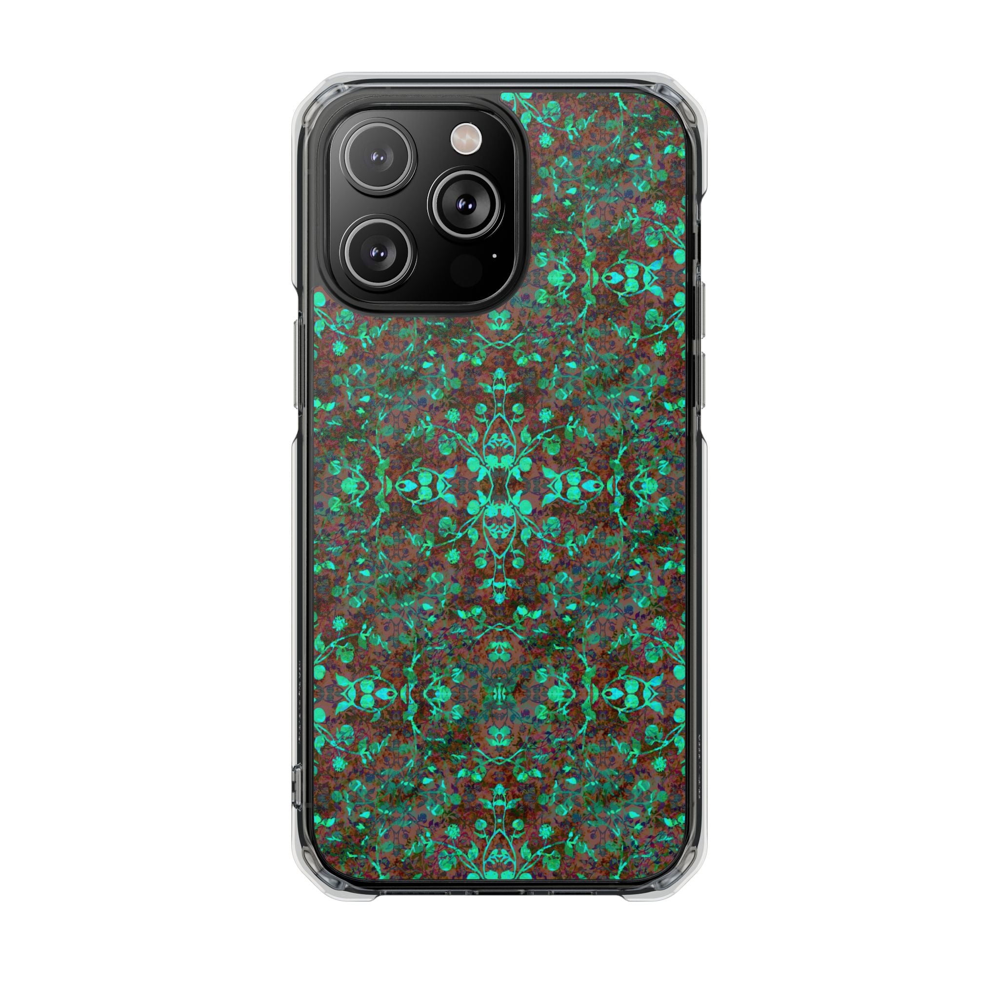 iPhone 14 Magnetic Clear Impact Case - Hidden Weave Series No.29