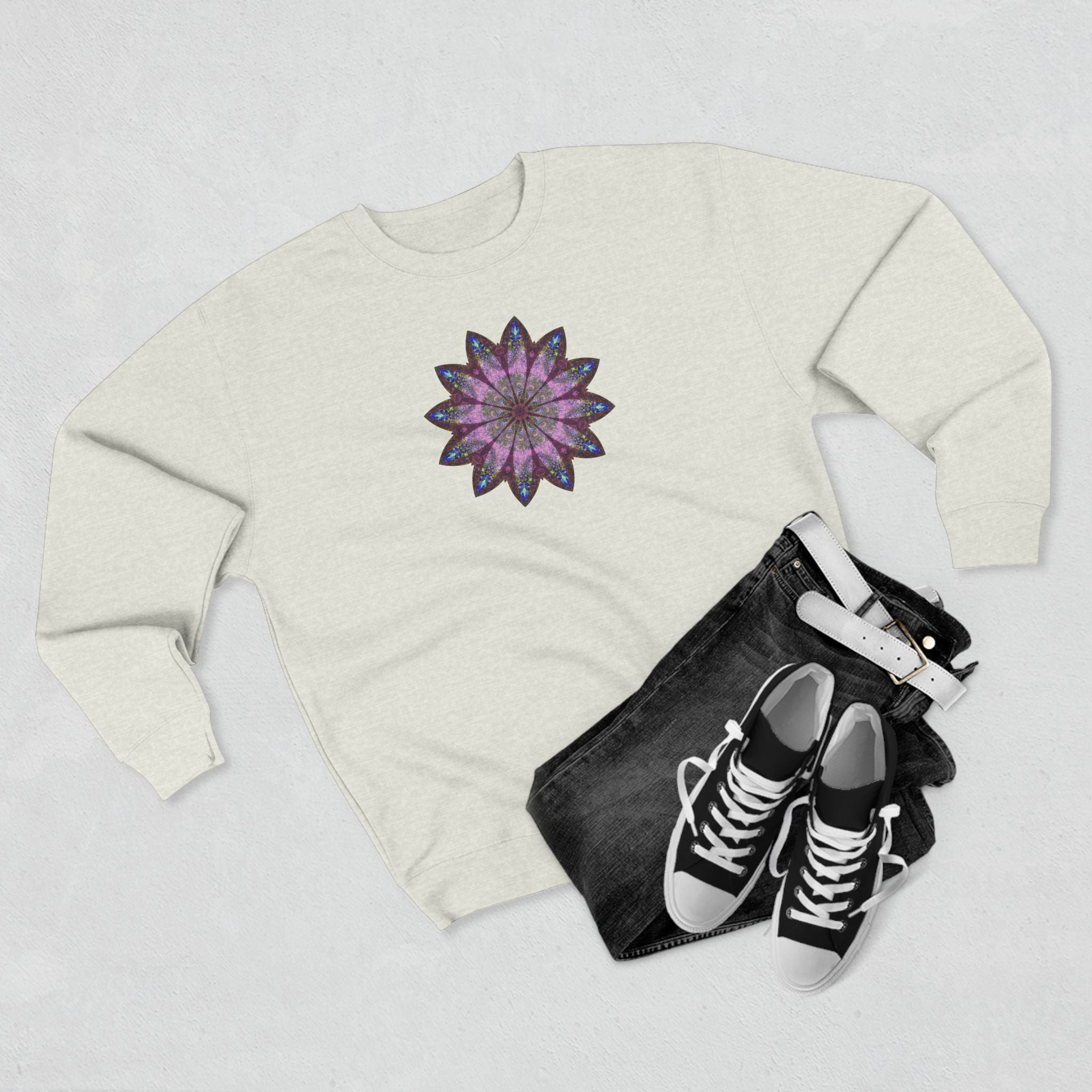 Unisex Crewneck Sweatshirt - Love Light Mandalas No.19