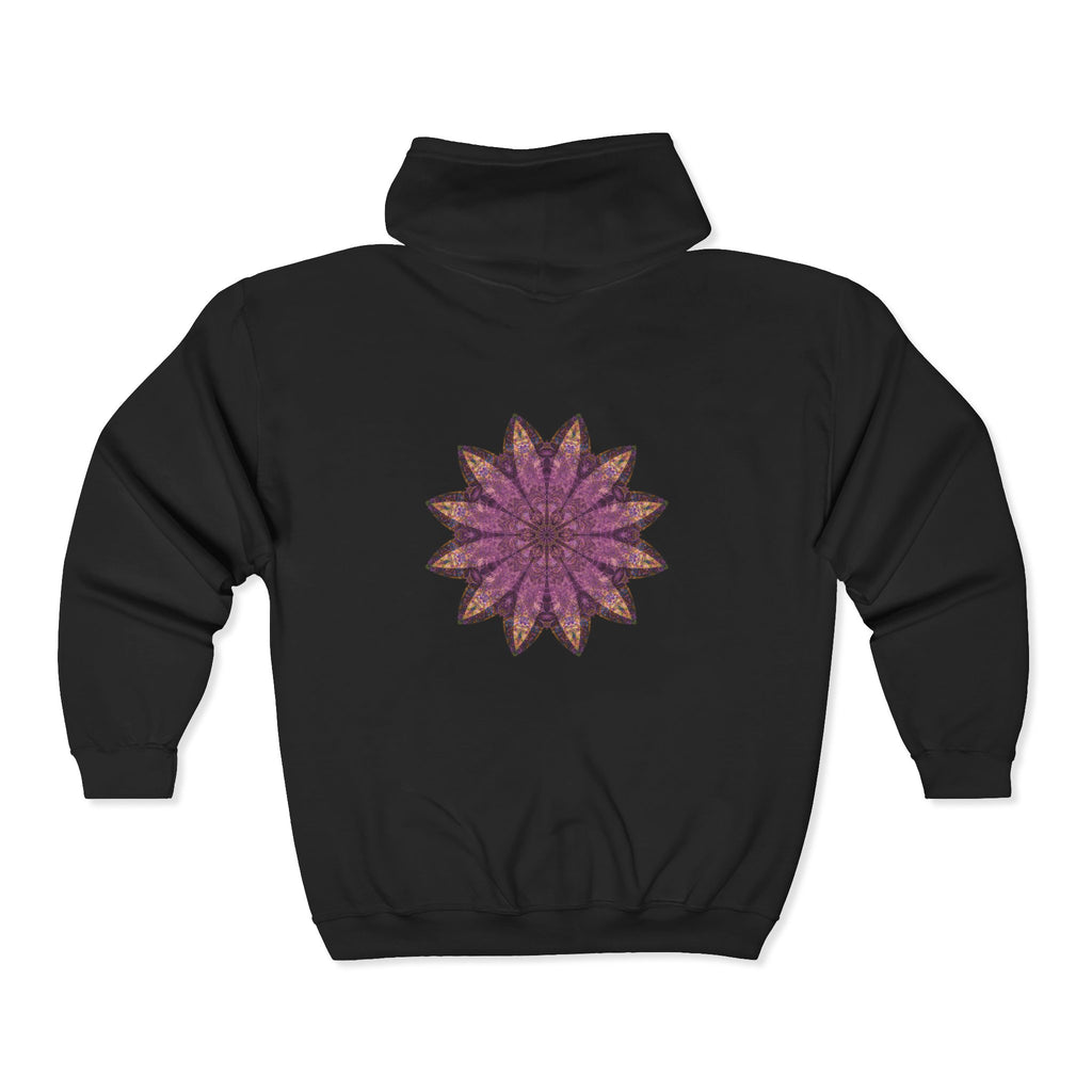 Unisex Heavy Blend™ Full Zip Hooded Sweatshirt - Love Light Mandalas No.16