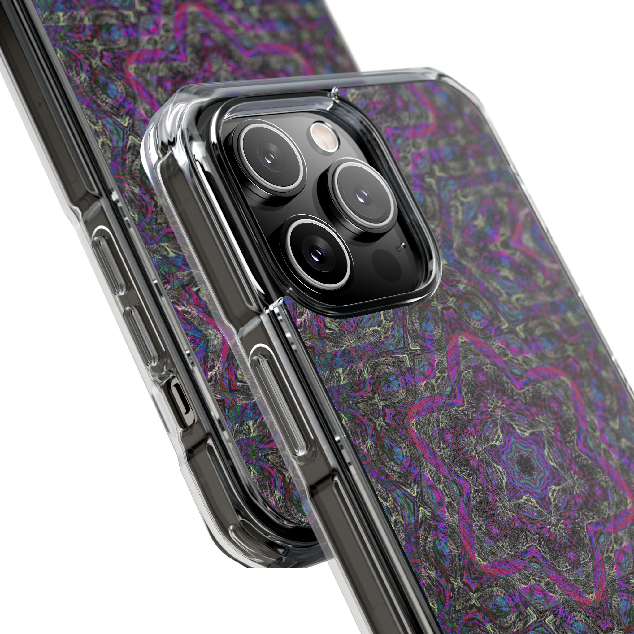 iPhone 14 Magnetic Clear Impact Case - P5 Kaleidoscopic No.33