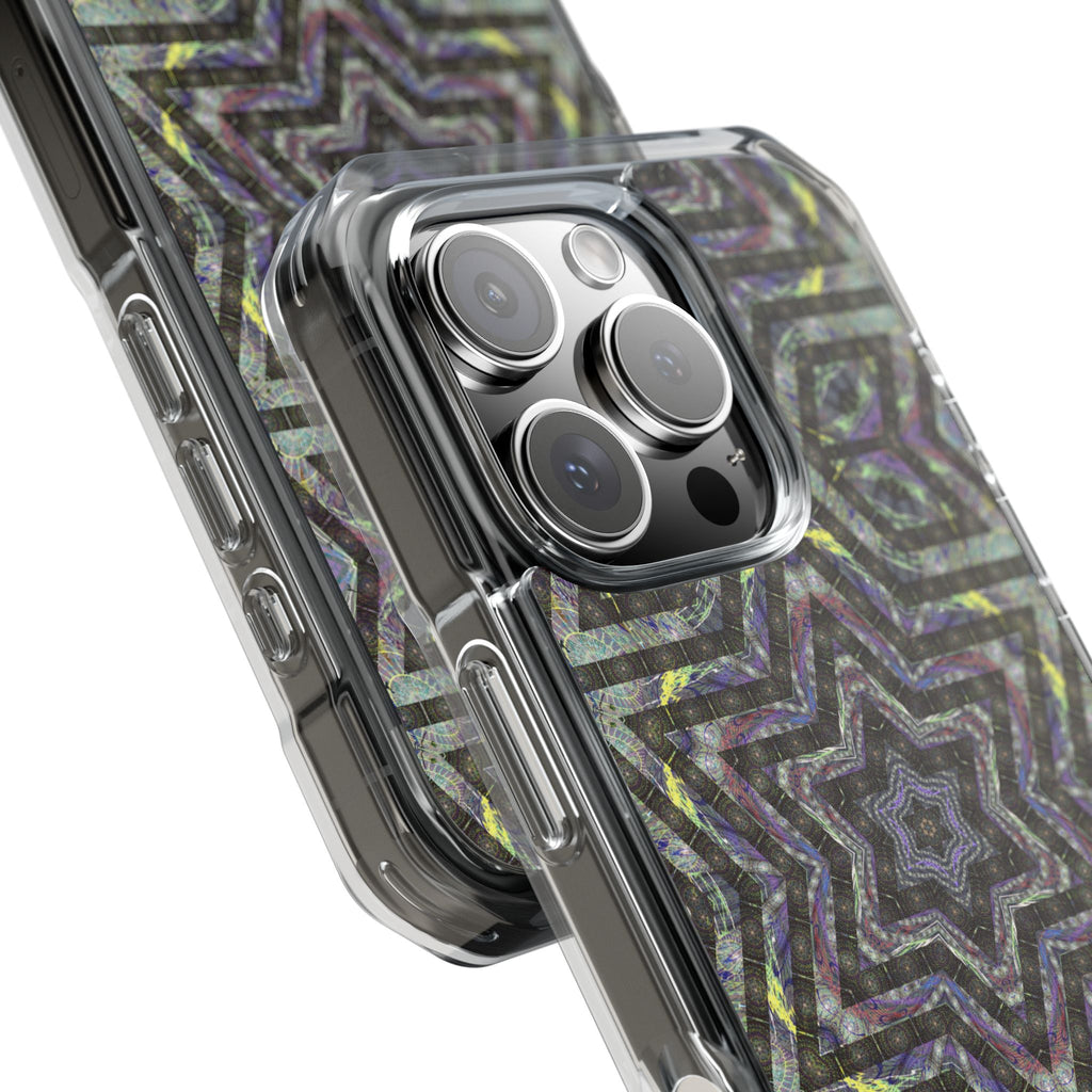 iPhone 16 Magnetic Clear Impact Case - P5 Kaleidoscopic No.1