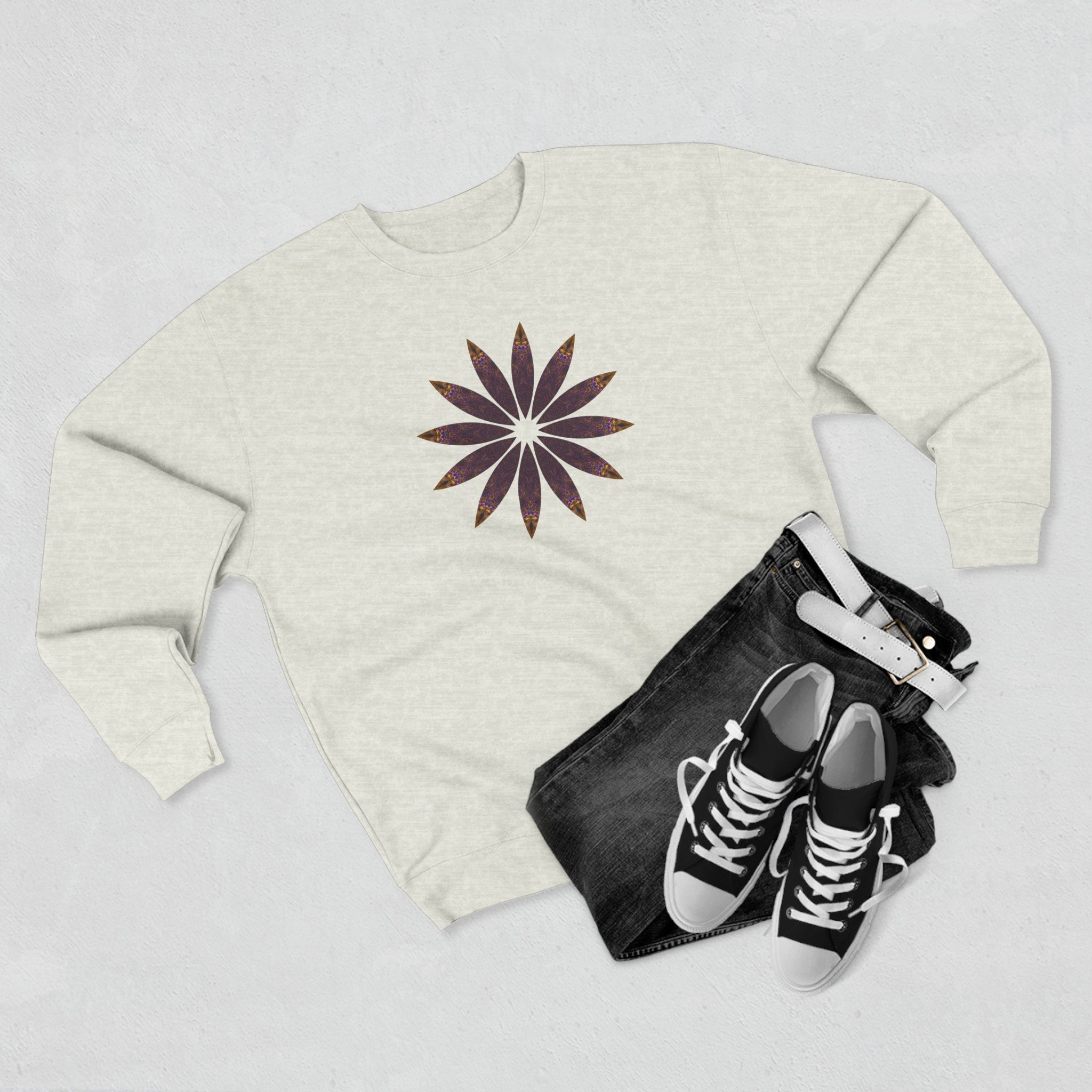 Unisex Crewneck Sweatshirt - Love Light Mandalas No.2