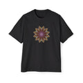 Men's Heavy Oversized Tee - Love Light Mandalas No.13