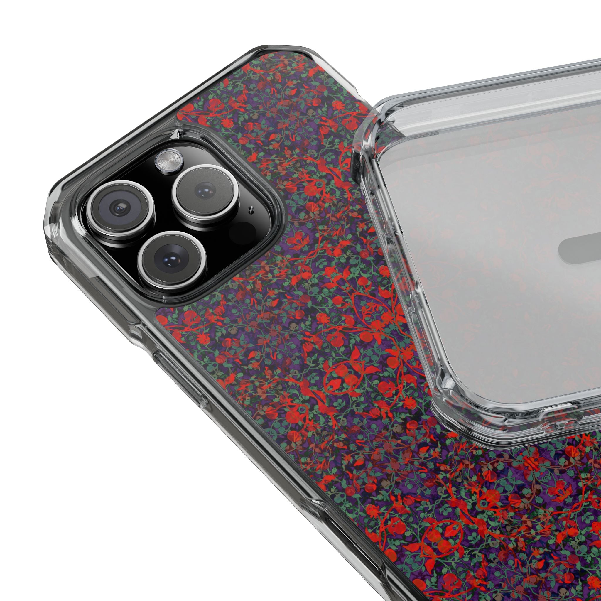 iPhone 16 Magnetic Clear Impact Case - Hidden Weave Series No.25
