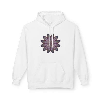 Unisex Midweight Softstyle Fleece Hoodie - Love Light Mandalas No.17