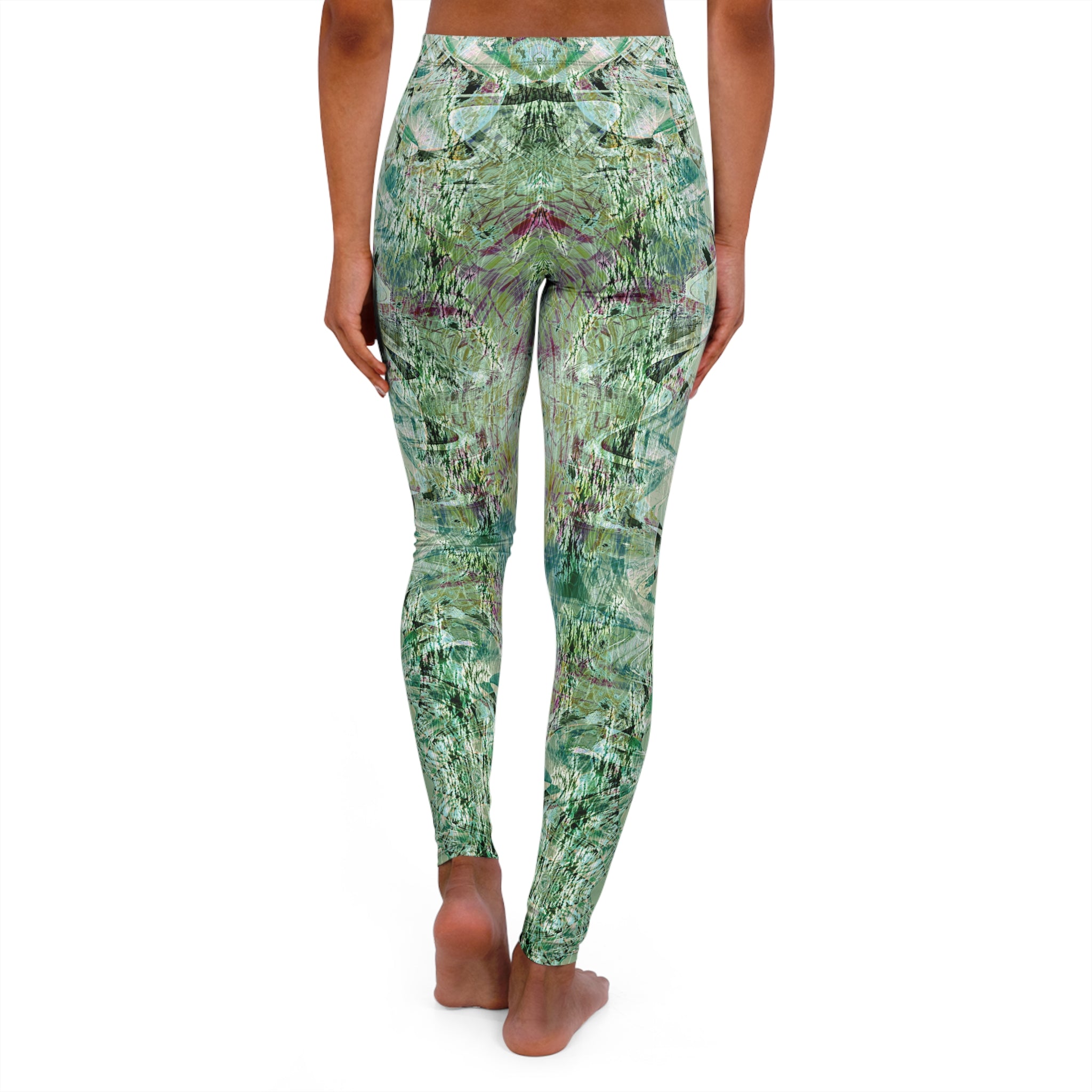 Spandex Leggings - Love Light Fractals No.7a