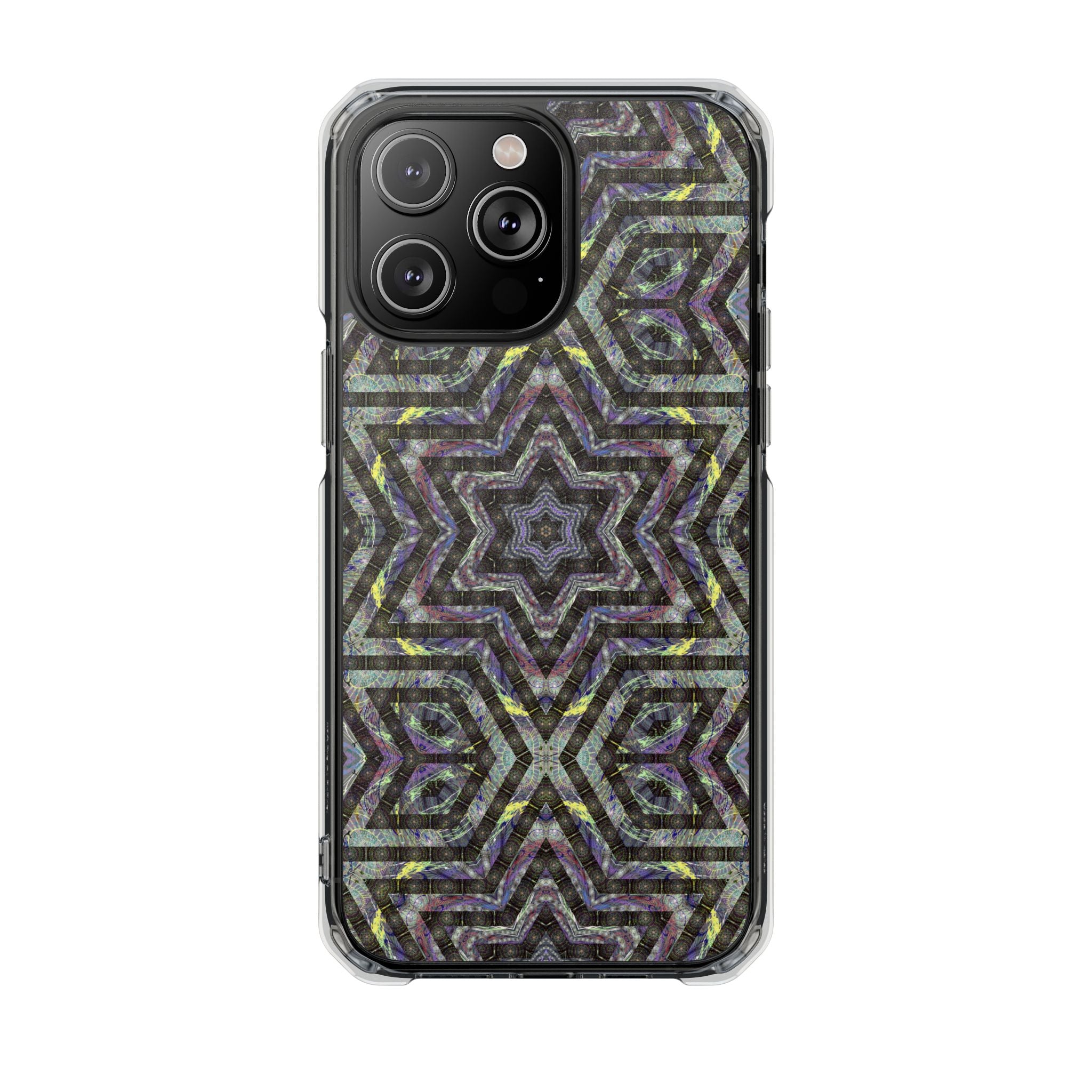 iPhone 14 Magnetic Clear Impact Case - P5 Kaleidoscopic No.1
