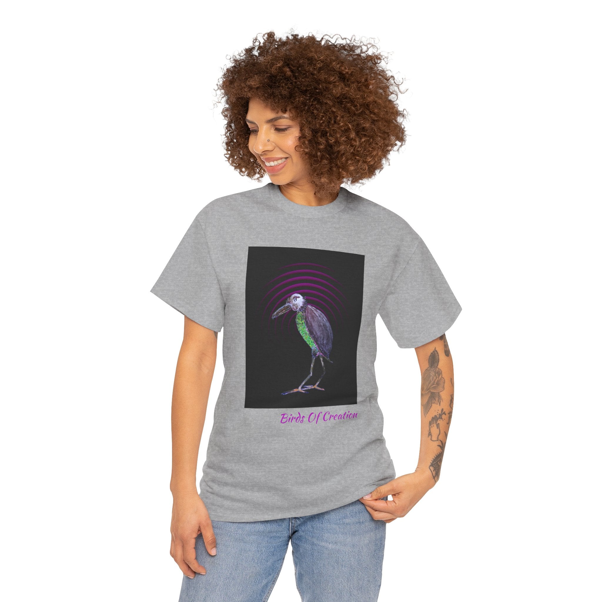 Unisex Heavy Cotton Tee - Birds Of Creation No.2b