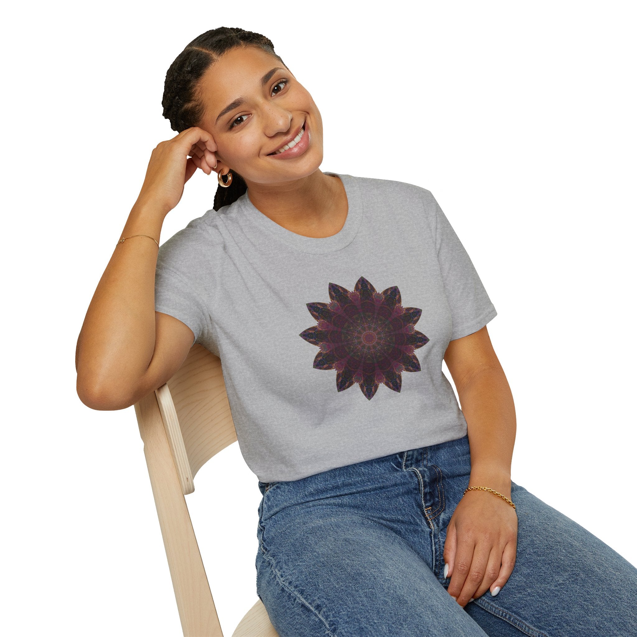 Unisex Softstyle T-Shirt - Love Light Mandalas No.8