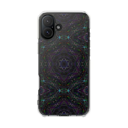 iPhone 16 Magnetic Clear Impact Case - P5 Kaleidoscopic No.32