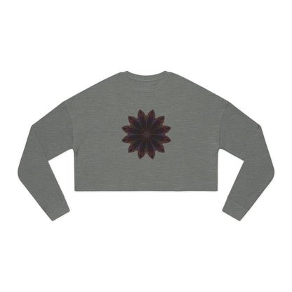 Women's Cropped Sweatshirt - Love Light Mandalas No.10