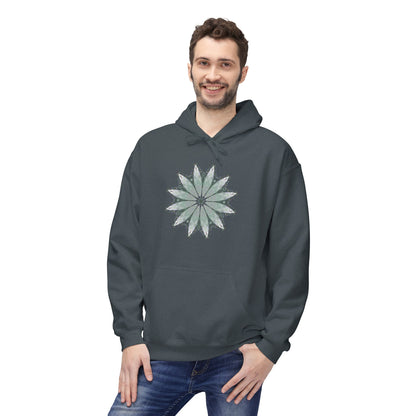 Unisex Midweight Softstyle Fleece Hoodie - Love Light Mandalas No.22