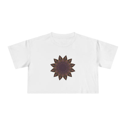 Women's Cropped Tee - Love Light Mandalas No.1