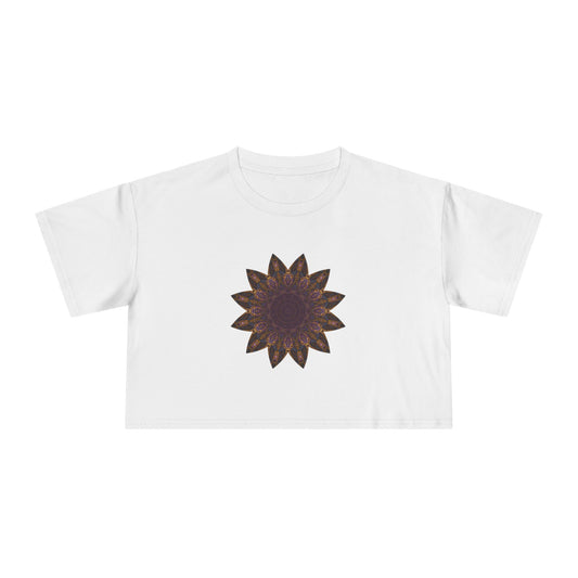 Women's Cropped Tee - Love Light Mandalas No.1