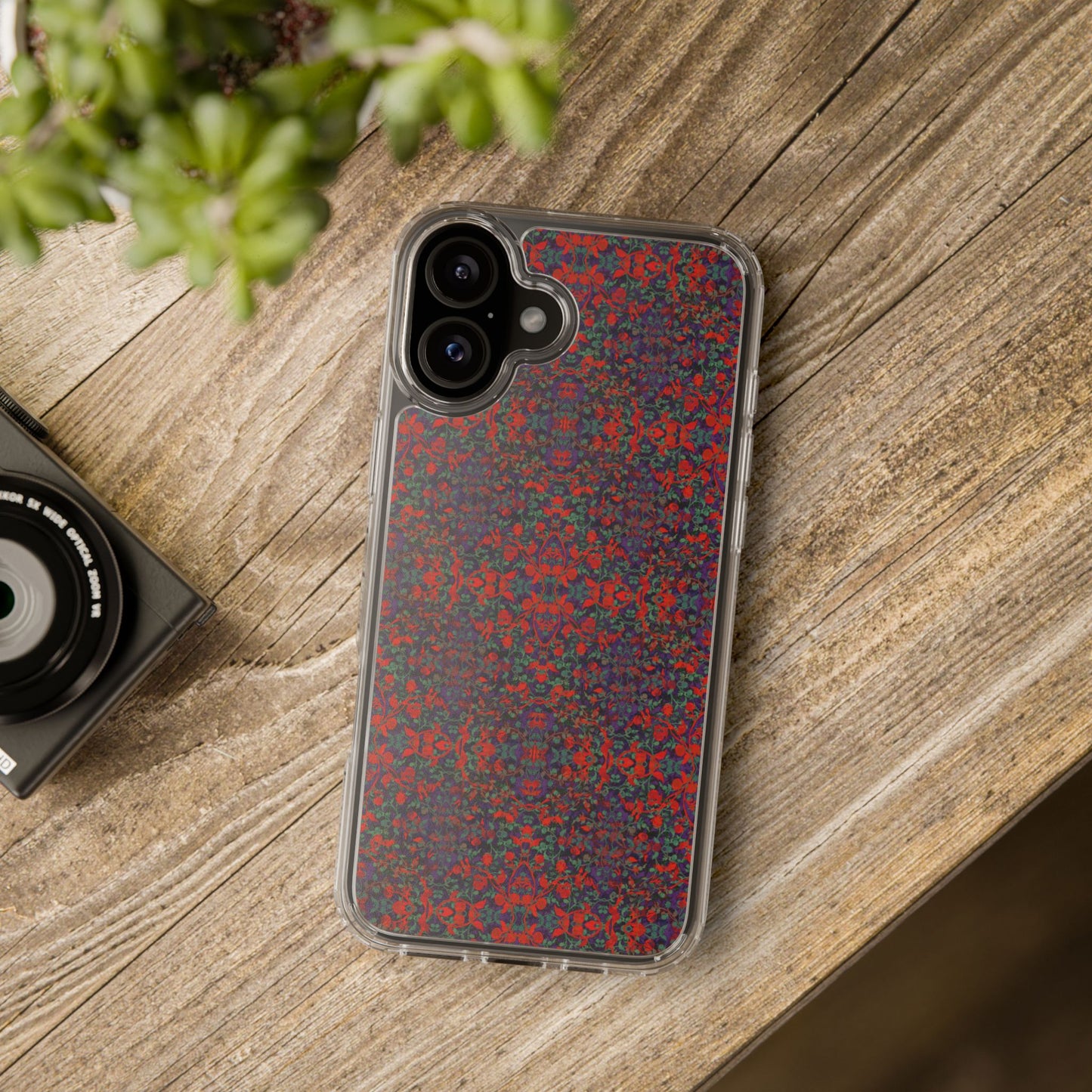 iPhone 16 Clear Case – Hidden Weave Series No.25