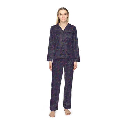Women's Satin Pajamas - Hidden Weave Three Series 3V No.23