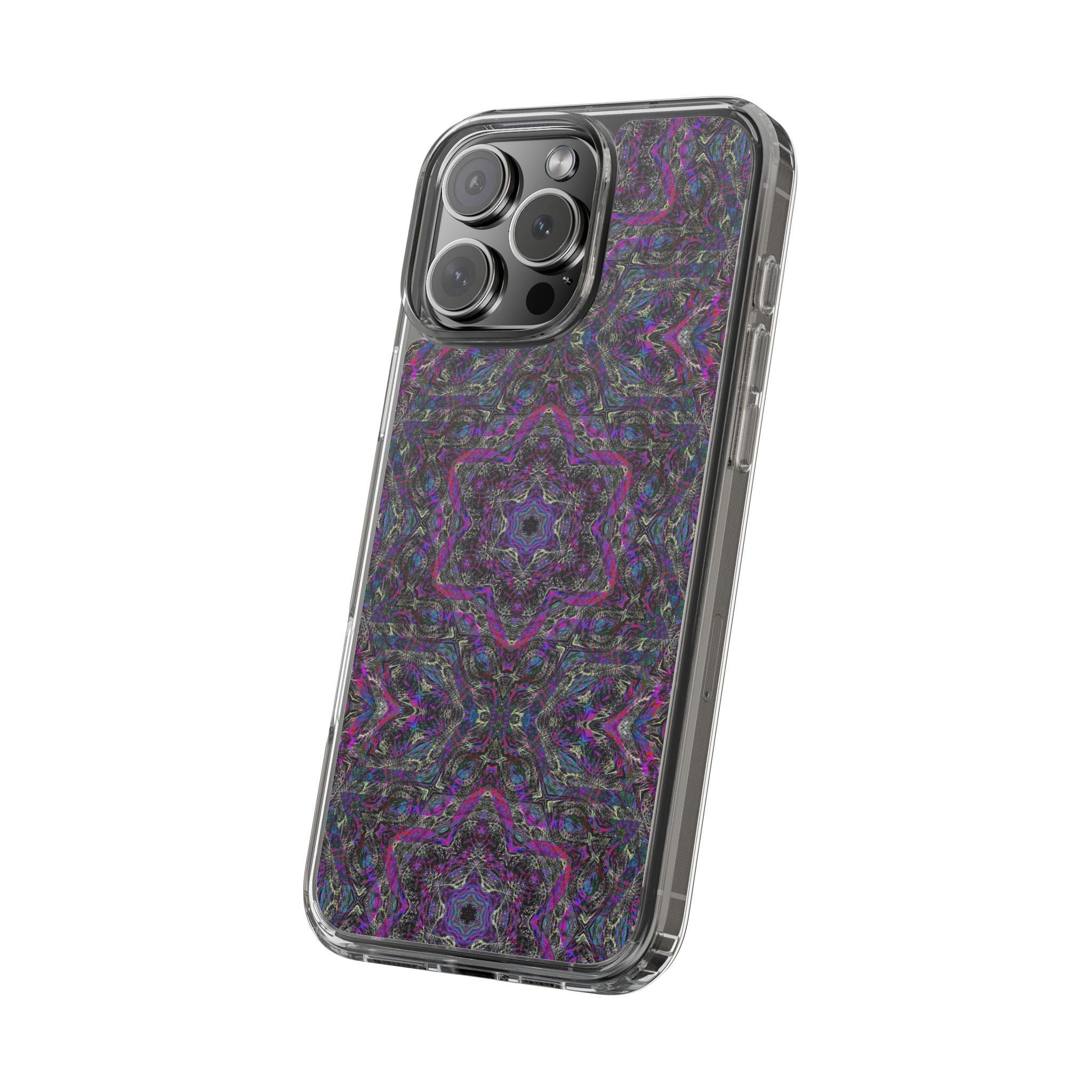 iPhone 16 Clear Case – P5 Kaleidoscopic No.33