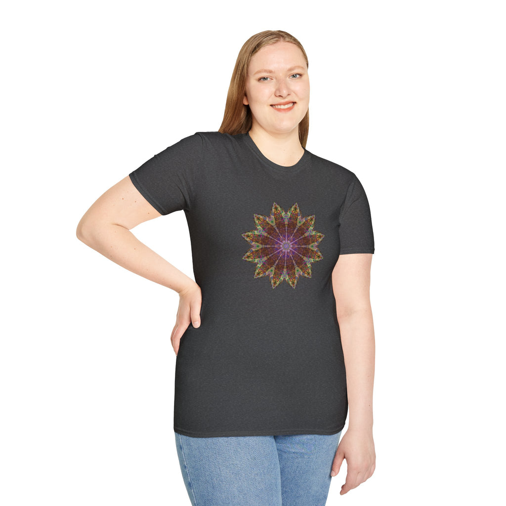 Unisex Softstyle T-Shirt - Love Light Mandalas No.13