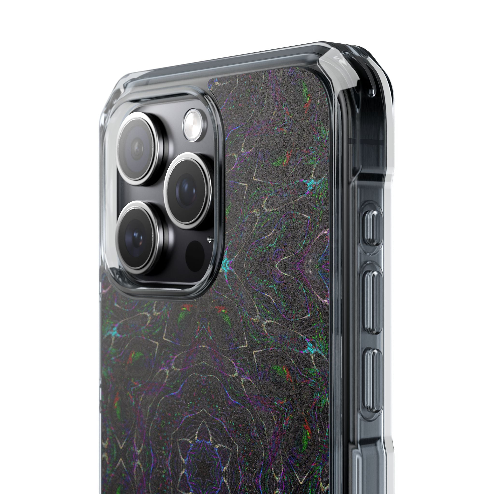 iPhone 15 Magnetic Clear Impact Case - P5 Kaleidoscopic No.32