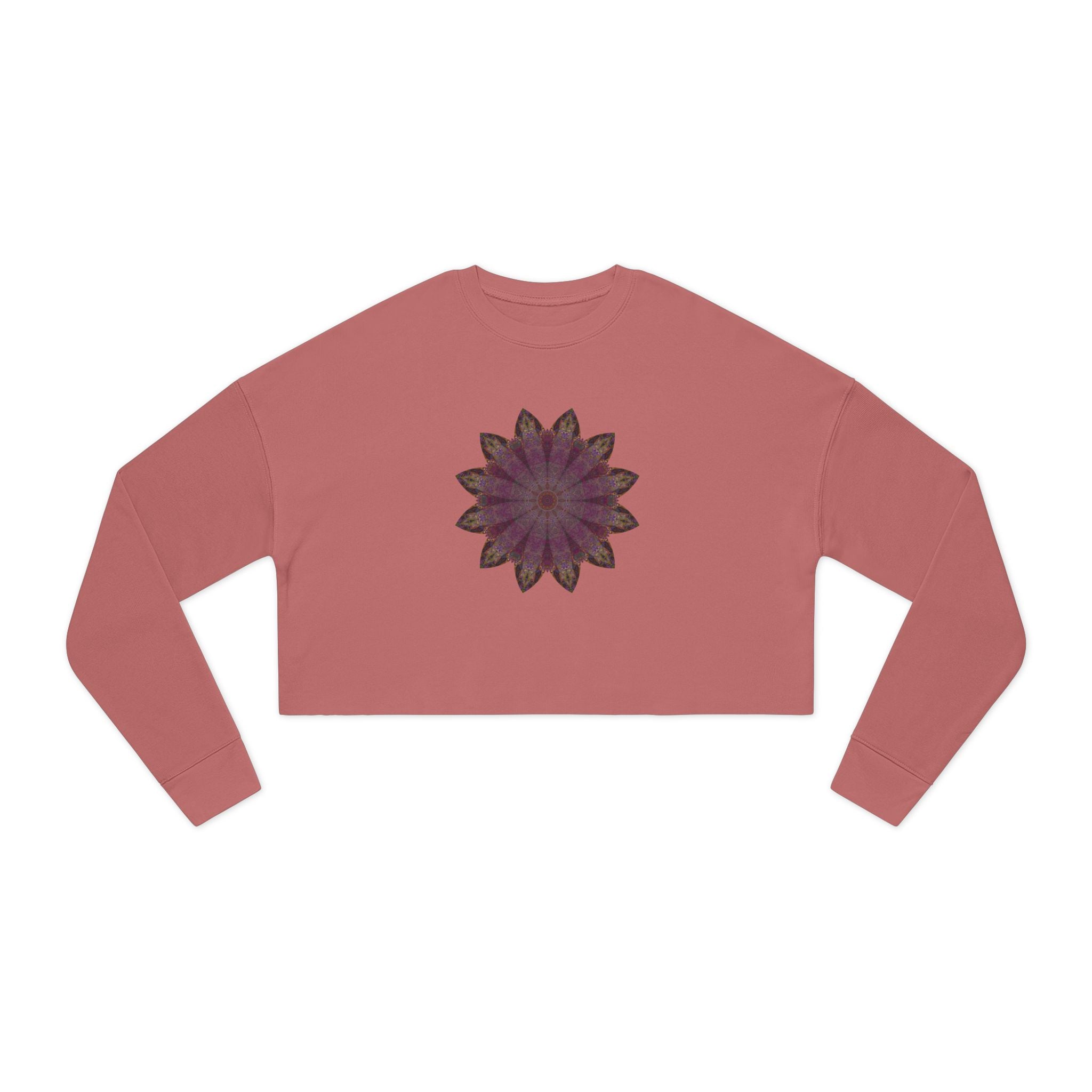 Women's Cropped Sweatshirt - Love Light Mandalas No.6