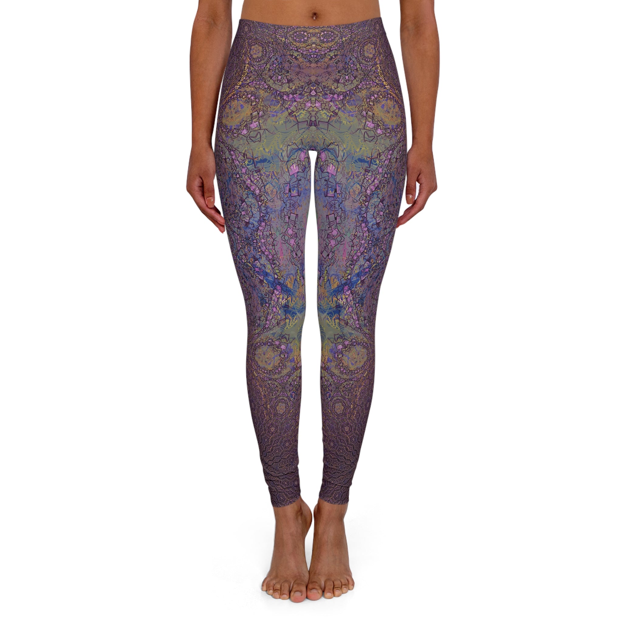 Spandex Leggings - Love Light Fractals No.12a