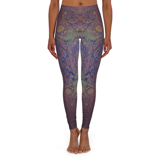 Spandex Leggings - Love Light Fractals No.12a