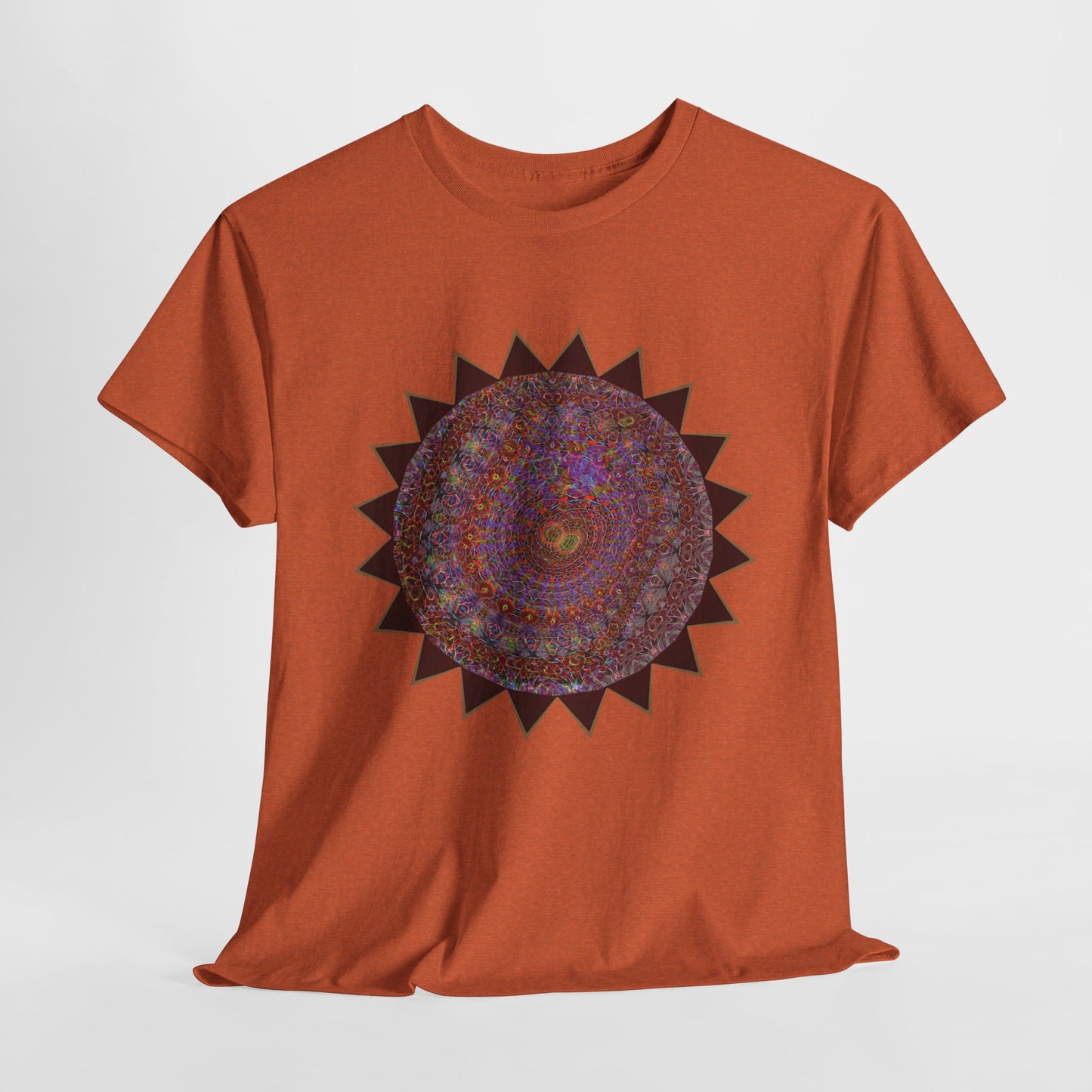 Unisex Heavy Cotton Tee - Mycelium Mandalas No.M18K4