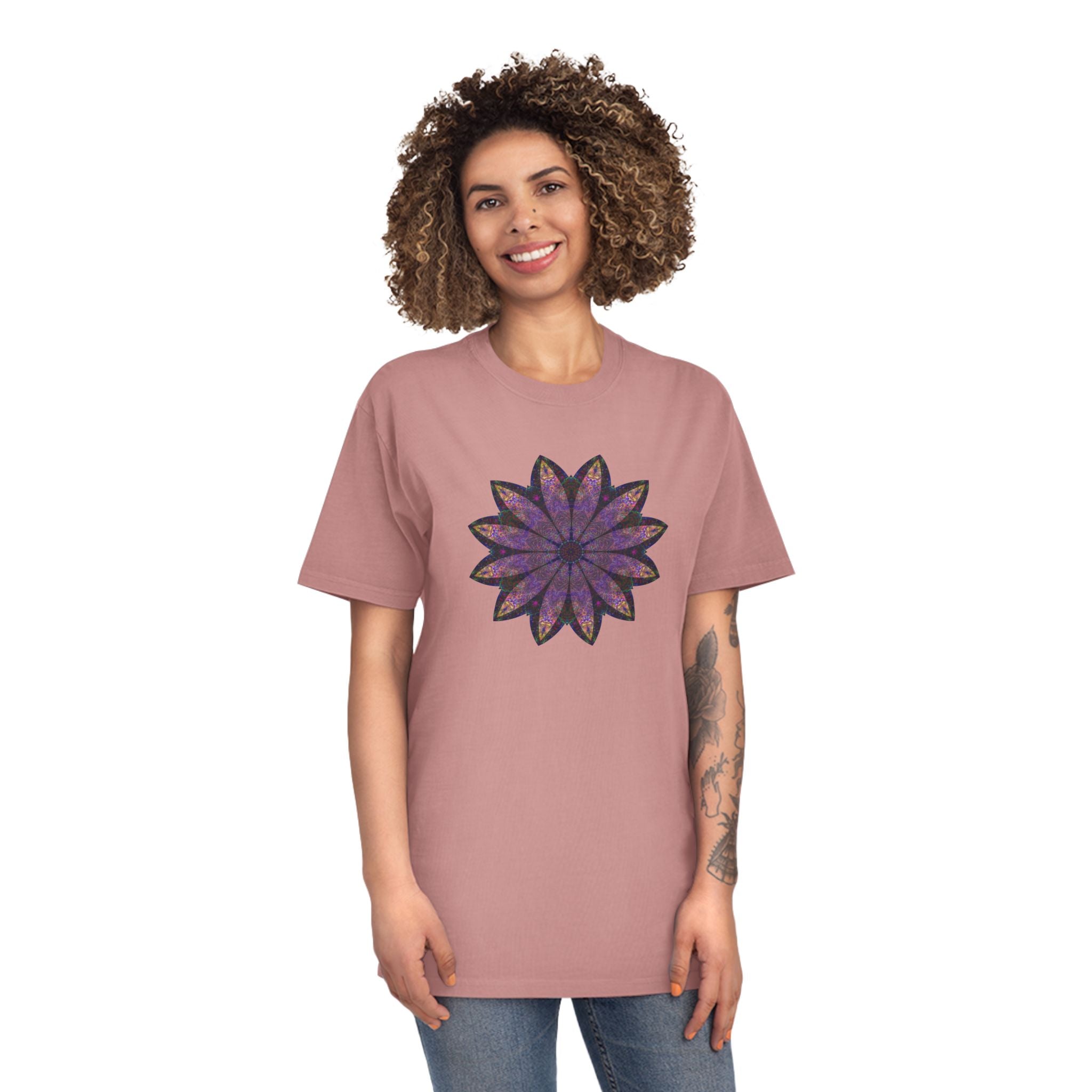Unisex Faded Shirt - Love Light Mandalas No.24
