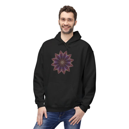 Unisex Midweight Softstyle Fleece Hoodie - Love Light Mandalas No.11