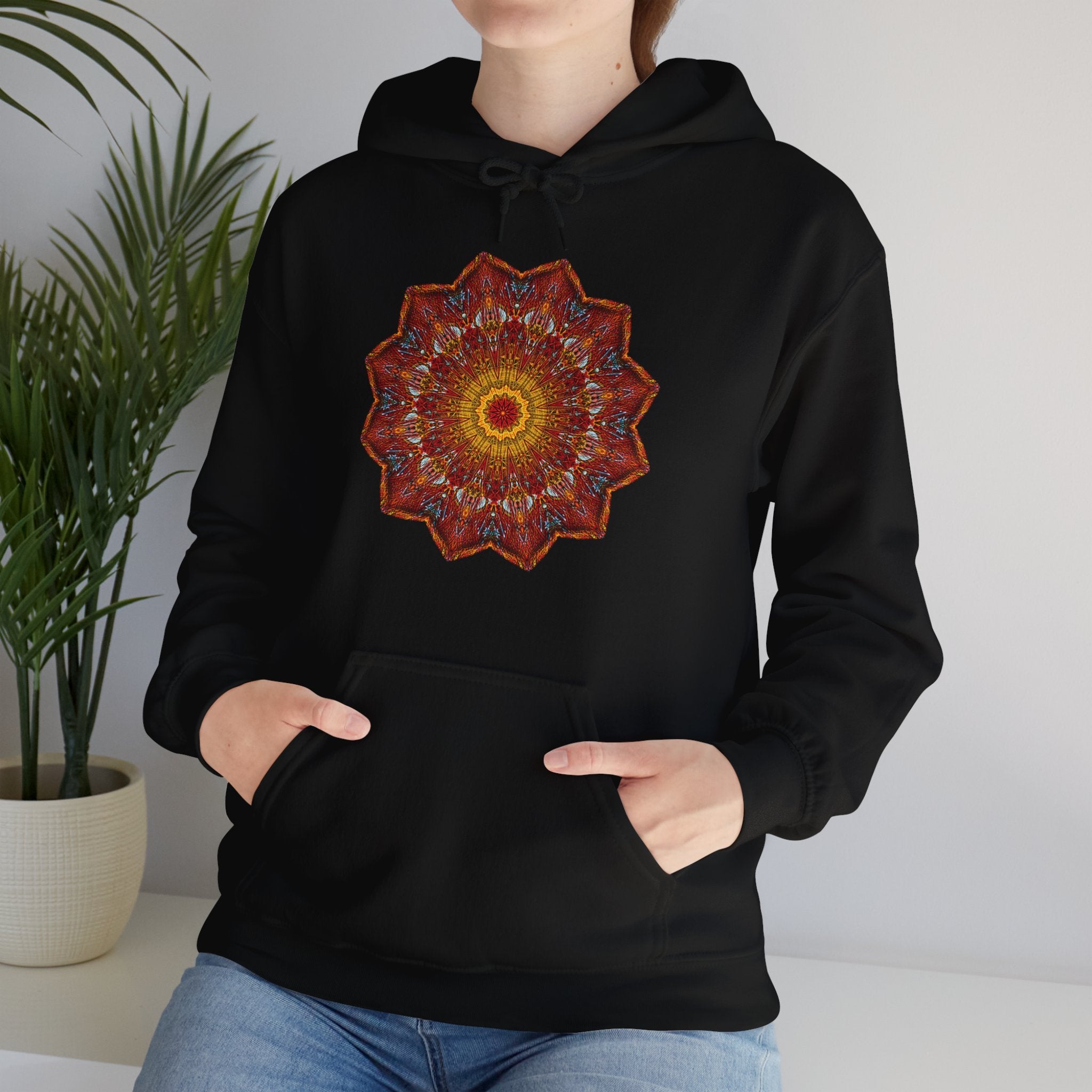 Unisex Heavy Blend™ Hooded Sweatshirt - Starflower Mandalas No.1