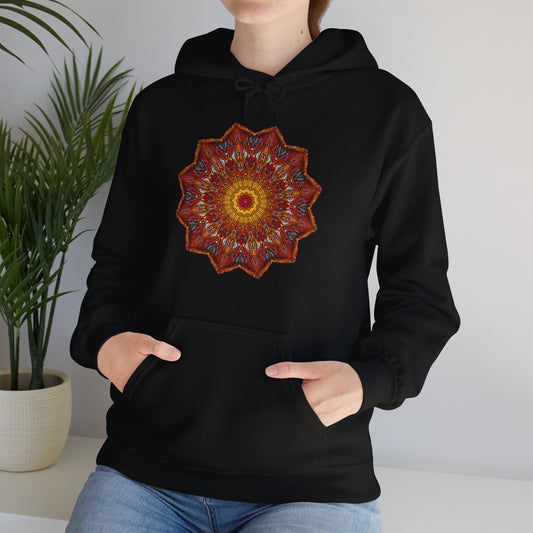 Unisex Heavy Blend™ Hooded Sweatshirt - Starflower Mandalas No.1